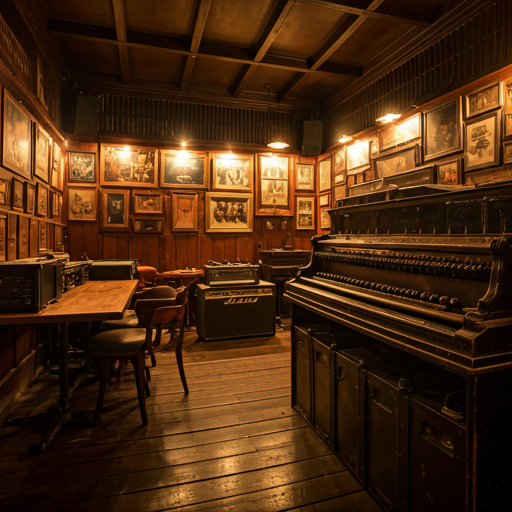 Intimate music venue interior
